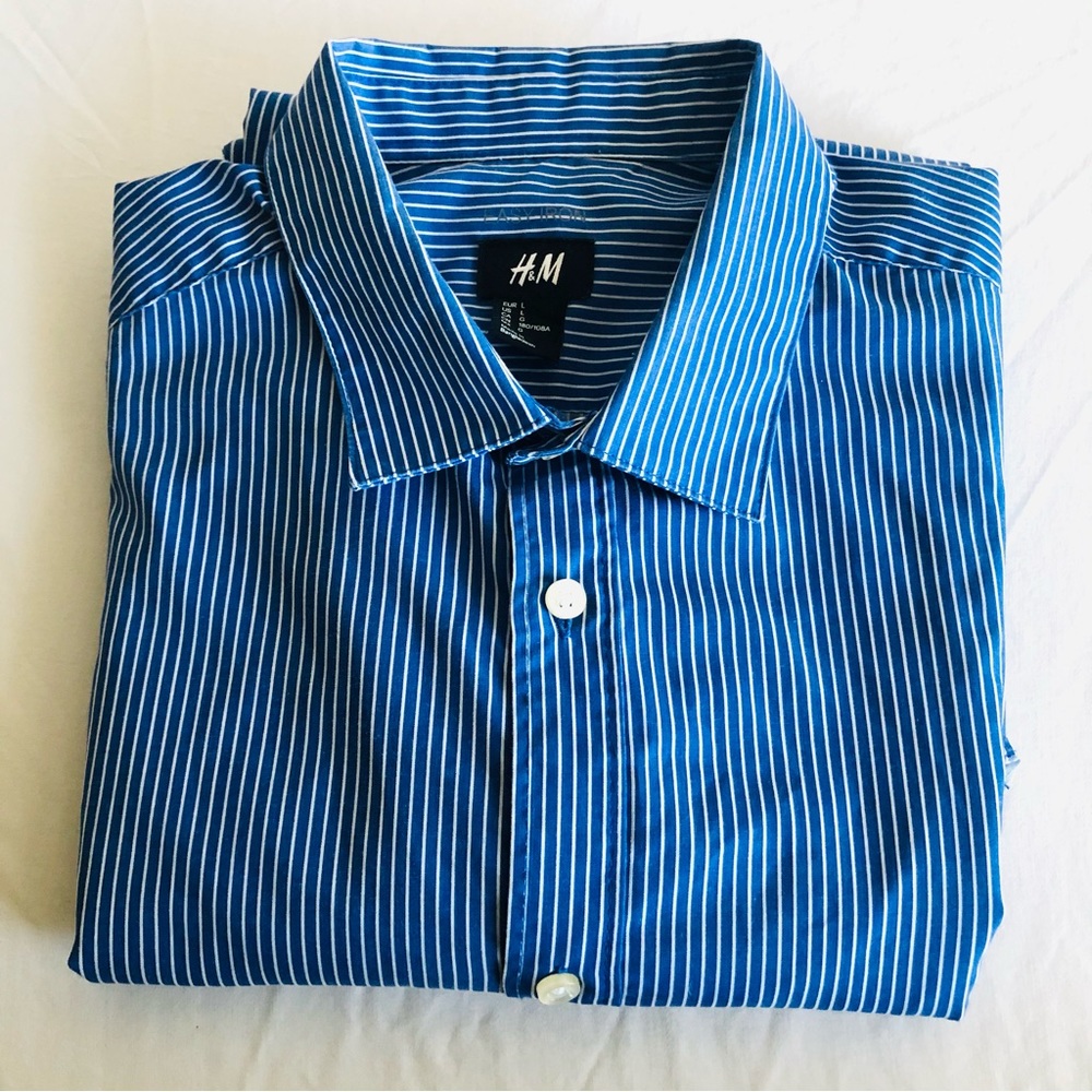 H&M Button Up Dress Shirt Large